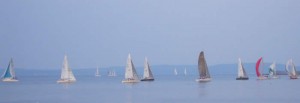 Sailboat Races from Deck View